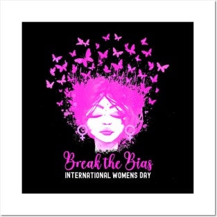 International Womens Day 2024 Break The Bias Butterfly Posters and Art